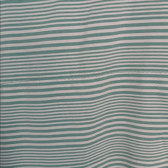 Columbia Men's Casual Green Striped Shirt Vented Performance Shirt - Picture 6 of 6